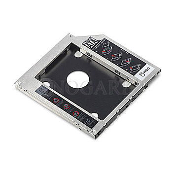 Digitus DA-71108 SSD/HDD Einbaurahmen 5.25" auf 2.5" SATA 6Gb/s Aluminium