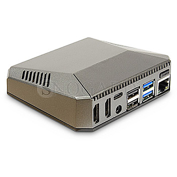 Inter-Tech 88887361 ODS-727 Raspberry Pi 4 Model B Aluminium Case grau