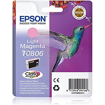 Epson T0806 Light Magenta Tinte 1ml magenta hell