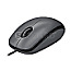 Logitech M100 V2 Refresh Optical Mouse USB dark grey