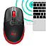 Logitech M190 Full-Size Wireless Mouse red