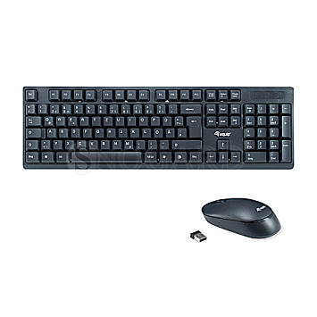 Equip 245220 Wireless Desktop Combo Keyboard+Mouse QWERTZ schwarz