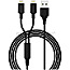 Smrter Hydra Duo USB Ladekabel 2x Lightning 1.2m schwarz