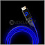 Floating Grip HDMI 2.1 High Speed 8K/60Hz LED Flachkabel 1.5m blau