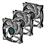 Iceberg Thermal IceGALE Xtra 120mm Case Fan Gray PWM 3er Pack