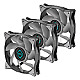Iceberg Thermal IceGALE Xtra 120mm Case Fan Gray PWM 3er Pack