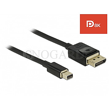 DeLOCK 84928 DisplayPort/Mini DisplayPort 1.4 Kabel 8K 60Hz 2m schwarz