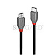 Lindy 36893 Anthra Line USB 2.0 Typ-C/Micro-B 3m schwarz/grau