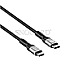 Manhattan 356374 USB4 Kabel USB 4.0 USB-C auf USB-C 8K 60Hz 1m schwarz