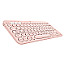 Logitech K380 Multi-Device Mini Bluetooth Keyboard US Layout QWERTY rose