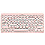 Logitech K380 Multi-Device Mini Bluetooth Keyboard US Layout QWERTY rose