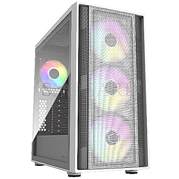 CoolerMaster MB600-WGNN-S00 MasterBox MB600 Tempered Glass White Edition