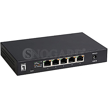 LevelOne GEU-0525 GEU Desktop 2.5G Switch 5-Port schwarz