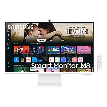 81.3cm (32") Samsung Smart Monitor M8 M80D Warm White VA HDR 4K UHD WLAN BT FB