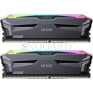 32GB Lexar LD5EU016G-R6400GDLA ARES RGB DDR5-6400 Kit CL32-38-38-76 DIMM schwarz