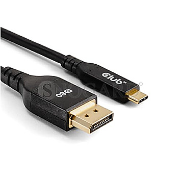 Club 3D CAC-1559 USB-C auf DisplayPort 2.1 10K 60Hz bidirektional 1m schwarz