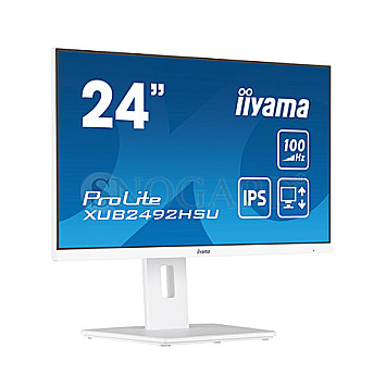 60.5cm(23.8")Iiyama XUB2492HSU-W6 IPS Full-HD 100Hz Pivot Lautsprecher