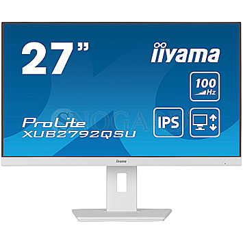 68.6cm (27") Iiyama ProLite XUB2792QSU-W6 IPS WQHD 100Hz Pivot  Lautsprecher