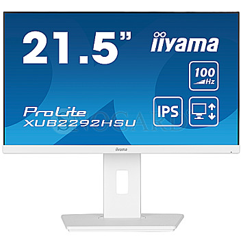 54.6cm (21.5") Iiyama ProLite XUB2292HSU-W6 IPS Full-HD 100Hz Lautsprecher Pivot