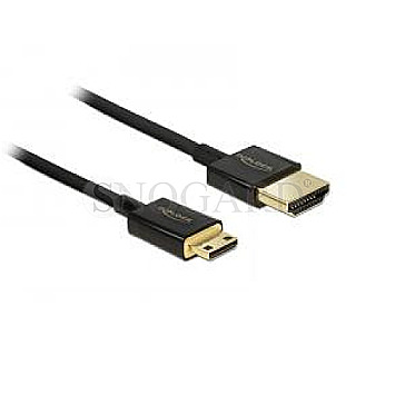 DeLOCK 84780 HDMI Typ-A / HDMI Mini Typ-C 4.5m 4K schwarz