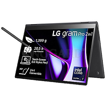 40.6cm (16") LG gram Pro 16 2in1 16T90SP-K U7-155H 16GB 1TB M.2 OLED W11Pro