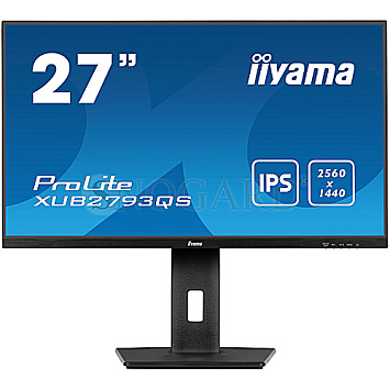 68.6cm (27") Iiyama ProLite XUB2793QS-B6 IPS WQHD 100Hz Pivot Lautsprecher