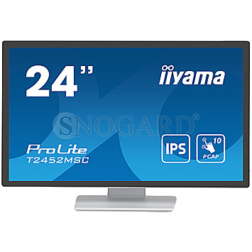 60.5cm (23.8") Iiyama ProLite T2452MSC-W1 IPS Full-HD Multi Touch Lautsprecher