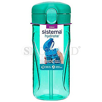 Sistema Hydrate Quick Flip Wasserflasche 520ml mit Trinkhalm