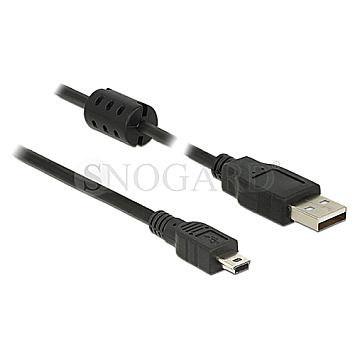 DeLOCK 84915 USB 2.0 Typ-A Stecker / USB 2.0 Mini Typ-B Stecker 3m schwarz