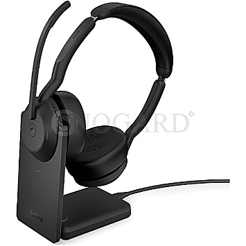 Jabra 25599-999-989 Evolve2 55 USB-A MS Stereo inkl. Ladestation schwarz