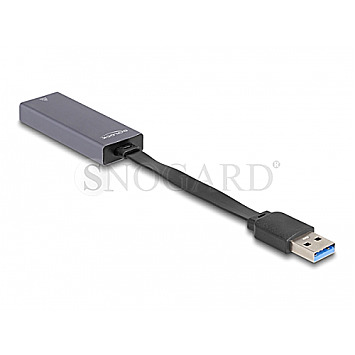 DeLOCK 66247 Adapter USB 3.0 -> RJ45 Ethernet 2500Mbit grau