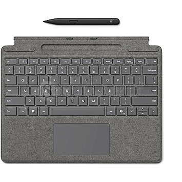 Microsoft 8X8-00168 Surface Pro Signature Keyboard+Cover+Pan2 Platin Slim