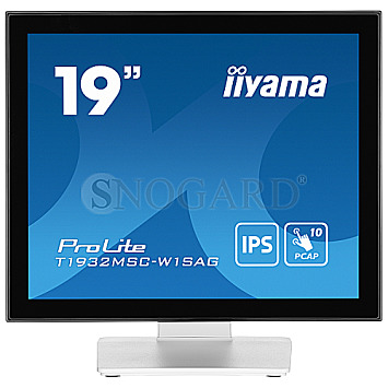 48.3cm (19") Iiyama ProLite T1932MSC-W1SAG IPS Multi Touch IP54 neigbar (