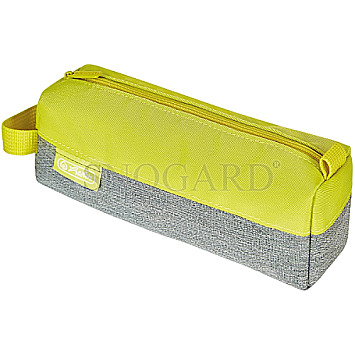 Herlitz 50038527 Faulenzer Etui quattro grey melange/lemon