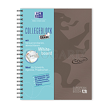 Oxford Touch European Book A4+ Notizbuch 120 Blatt