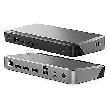 Alogic DUPRMX3-WW Prime MX3 Dockingstation USB-C Triple 4K PD100W