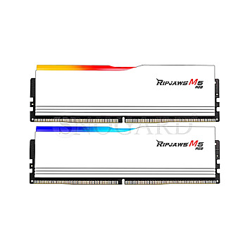 32GB G.Skill F5-6400J3648F16GX2-RM5RW Ripjaws M5 RGB CL36 DDR5-6400 Kit white