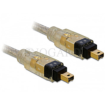 DeLOCK 82570 2xFireWire Typ-A 4pin Stecker 1m grau