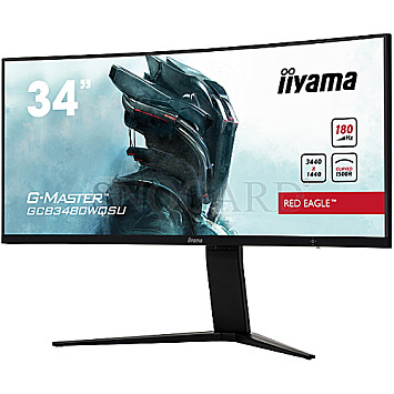 86.4cm (34") Iiyama G-Master GCB3481WQSU-B1 Red Eagle VA 165Hz FreeSync Curved