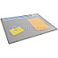 Durable Desk Mat 650x500cm grau