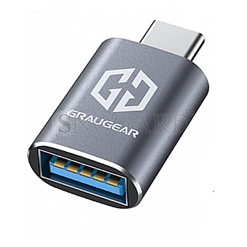 Graugear G-AD-ATC-10G-2 USB 3.2 Gen2 Adapter Typ-A zu Typ-C Stecker grau