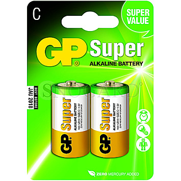 GP Batteries GP14A Super Alkaline Baby C 2er Pack