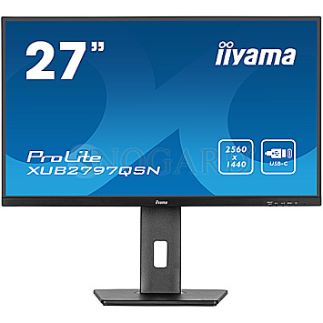 68.6cm (27") Iiyama ProLite XUB2797QSN-B1 IPS WQHD 100Hz Pivot  Lautsprecher