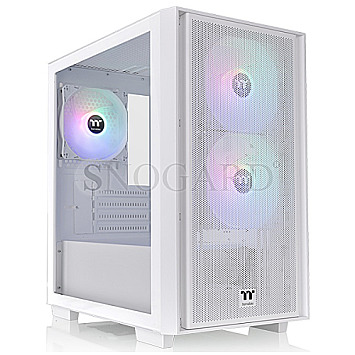 Thermaltake CA-1Y8-00S6WN-01 Versa H16 TG ARGB Micro Tower Chassis Snow White