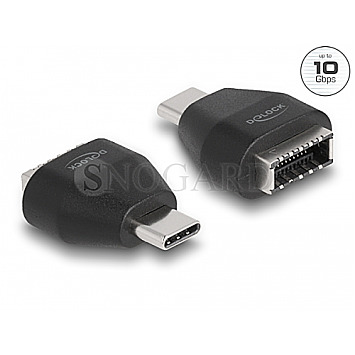 DeLOCK 66058 Adapter USB Typ-C Stecker -> USB 3.2 Key Typ-A Buchse schwarz