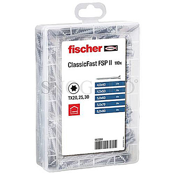 Fischer 562280 Meister-Box ClassicFast SK TG TX 4.0-6.0mm (110-teilig)