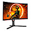 68.6cm (27") AOC CQ27G3SU/BK VA WQHD 165Hz Gaming Lautsprecher Curved