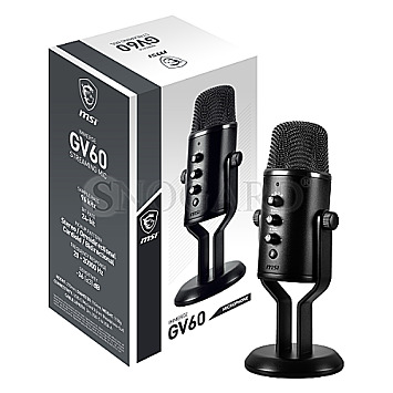 MSI OS3-XXXX002-000 Immerse GV60 Streaming Mic USB Mikrofon + Tischstativ