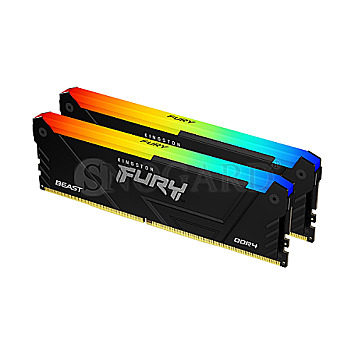 16GB Kingston KF436C17BB2AK2/16 FURY Beast RGB CL17 DDR4-3600 Kit