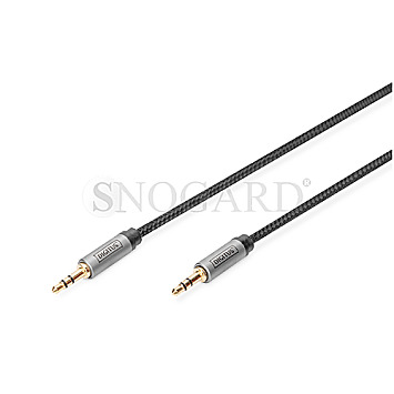 Digitus DB-510110-010-S Audio Anschlusskabel 2x 3.5mm Klinke 1m schwarz